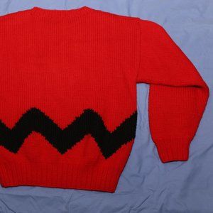 "Snoopy and Friends By Bill Ditfort" Charlie Brown Wool Sweater